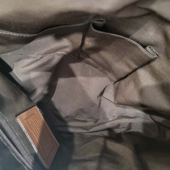 Coach Hobo Bag Buckle Pleated Brown Monogram Signature Handbag Purse - Picture 15 of 15